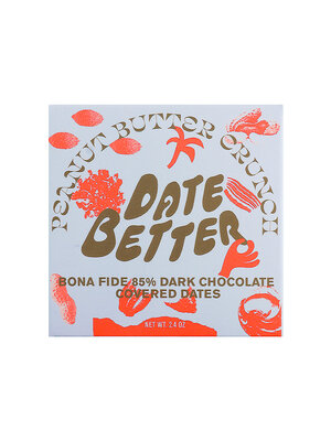Date Better "Peanut Butter Crunch" Dark Chocolate Covered Dates 2.4oz Box