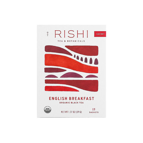 Rishi Tea & Botanicals "English Breakfast" Organic Black Tea, 15 Sachets, Milwaukee, Wisconsin