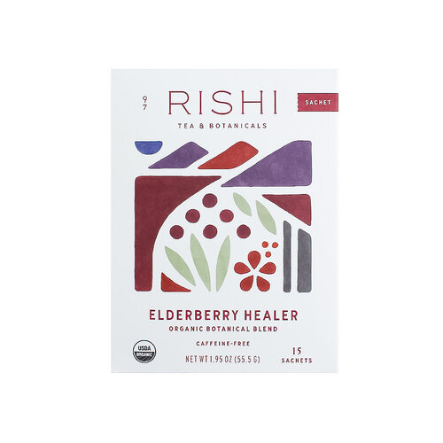 Rishi "Elderberry Healer" Organic Botanical Blend Caffeine-Free Tea, 15 Sachets, Milwaukee, Wisconsin