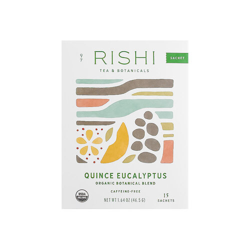 Rishi "Quince Eucalyptus" Organic Botalical Blend Caffeine-Free Tea, 15 Sachets, Milwaukee, Wisconsin