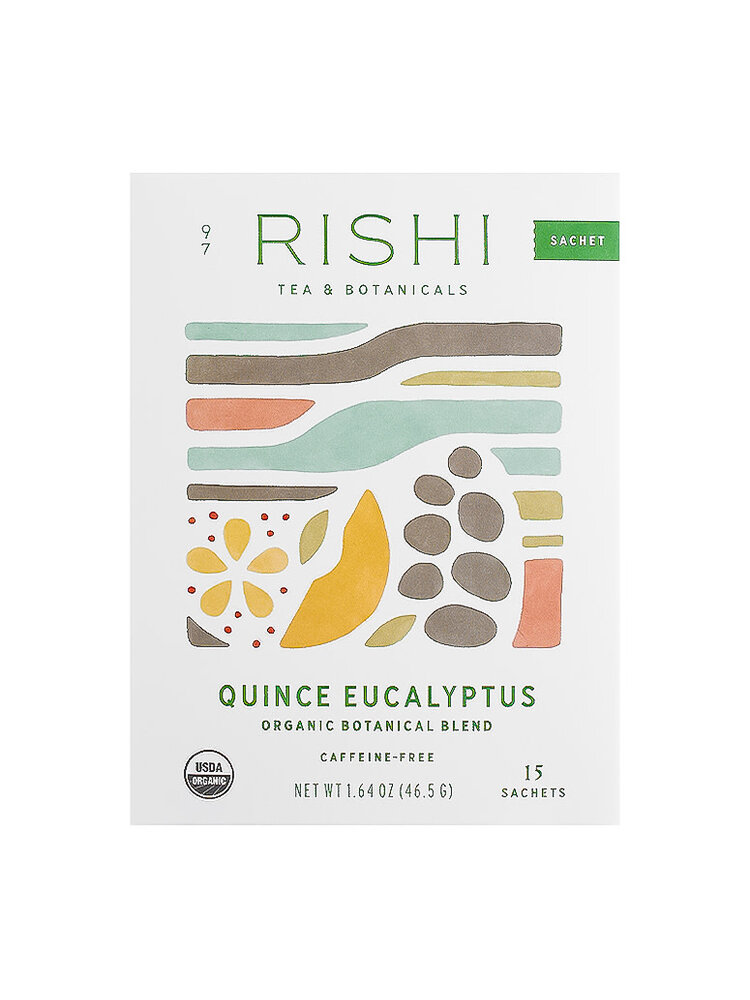 Rishi "Quince Eucalyptus" Organic Botalical Blend Caffeine-Free Tea, 15 Sachets, Milwaukee, Wisconsin