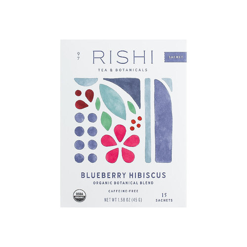 Rishi "Blueberry Hibiscus" Organic Botanical Blend Caffeine-Free Tea, 15 Sachets, Milwaukee, Wisconsin