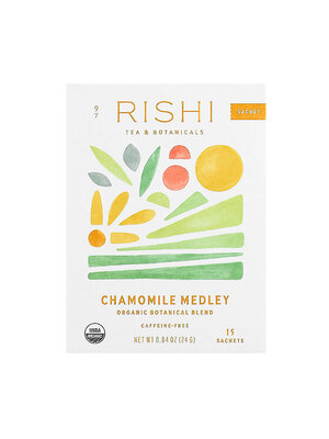 Rishi Tea & Botanicals "Chamomile Medley" Organic Botanical Blend Caffeine-Free, 15 Sachets, Milwaukee, Wisconsin
