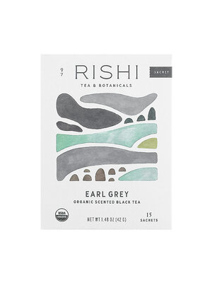 Rishi Tea & Botanicals "Earl Grey" Organic Scented Black Tea, 15 Sachets, Milwaukee, Wisconsin
