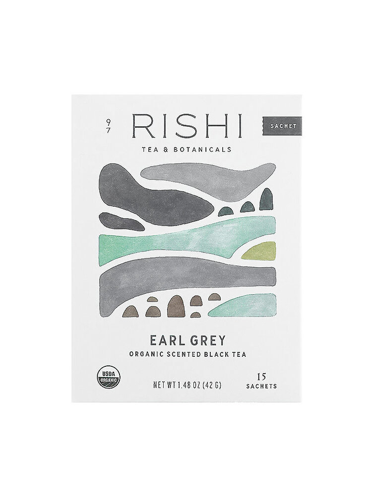 Rishi Tea & Botanicals "Earl Grey" Organic Scented Black Tea, 15 Sachets, Milwaukee, Wisconsin