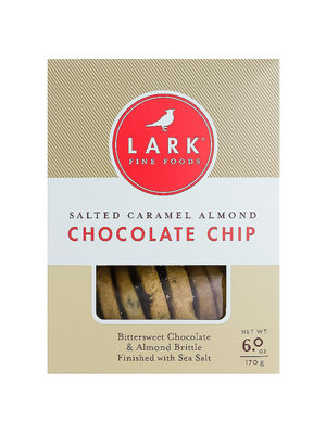 Lark Salted Caramel Almond Chocolate Chip Cookies 6oz Box, Essex, Massachusetts
