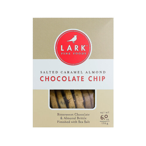 Lark Salted Caramel Almond Chocolate Chip Cookies 6oz Box, Essex, Massachusetts