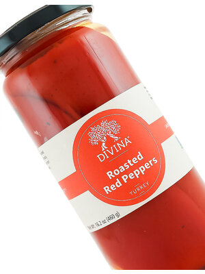 Divina Roasted Red Peppers 16.2oz Jar, Greece