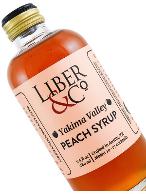 Liber & Co Yakima Valley Peach Syrup 9.5oz Bottle, Austin, Texas