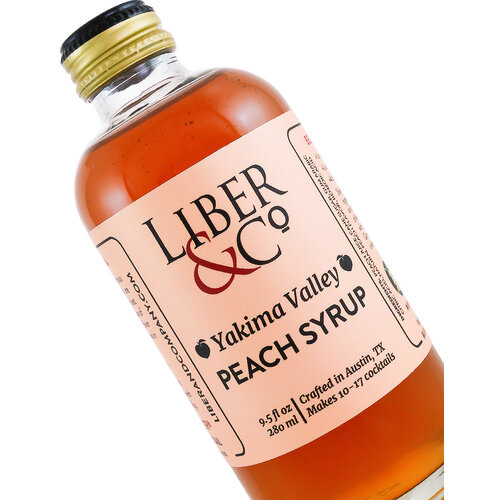 Liber & Co Yakima Valley Peach Syrup 9.5oz Bottle, Austin, Texas