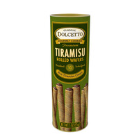 Dolcetto Tiramisu Rolled Wafers 3oz Tin Can