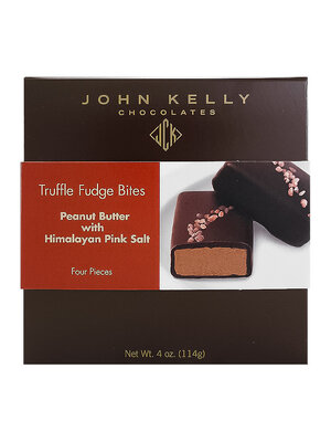 John Kelly 4 Piece Peanut Butter with Himalayan Pink Salt Truffle Fudge Bites, Los Angeles