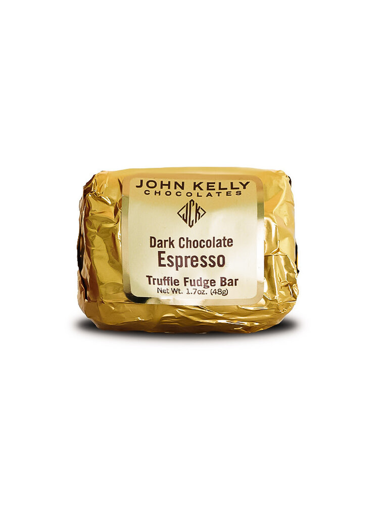 John Kelly 1 Piece Dark Chocolate Espresso Truffle Fudge Bar 1.7oz, Los Angeles, California