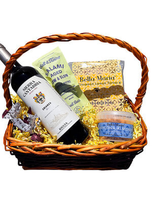 "Classic Spain" Sierra Cantabria Rioja Crianza single-bottle gift basket