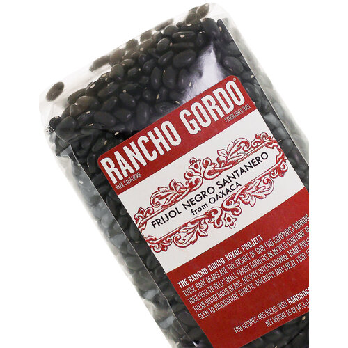 Rancho Gordo/Xoxoc Project Fijol Negro Santanero Beans 16oz Bag, Napa, California Rancho Gordo/Xoxoc Project Fijol Negro Santanero Beans 16oz Bag, Napa, California