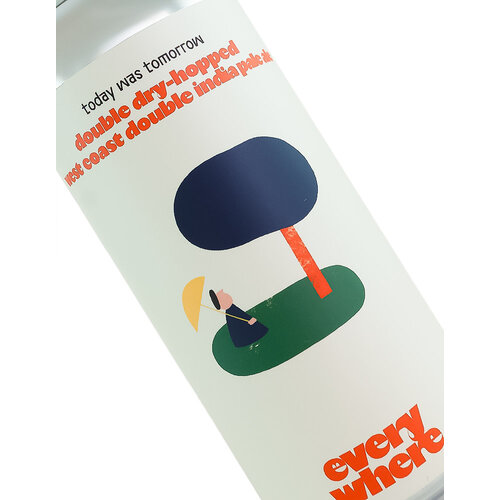 Everywhere Beer "Today Was Tomorrow" Double Dry-Hopped West Coast Double India Pale Ale 16oz Can - Orange, CA