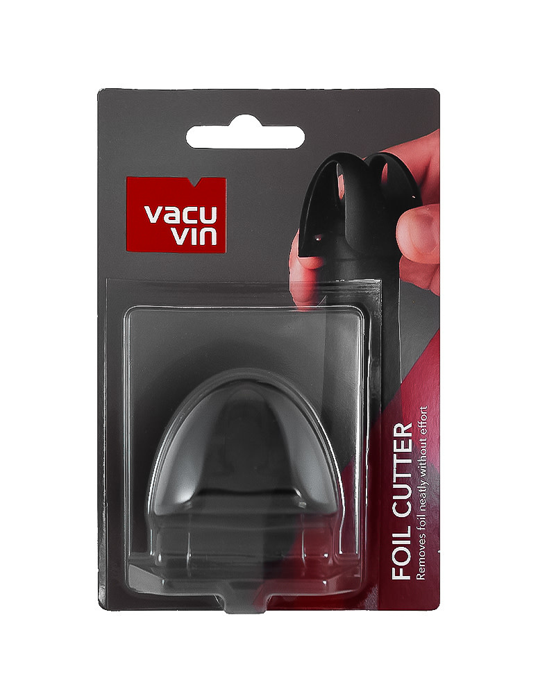 Tagliafoil Per Vino Vacu Vin - Nero, Con 4 Lame In Acciaio, Per Tappi A Stappo