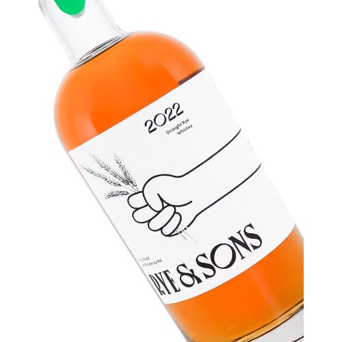 Rye & Sons 2022 Straight Rye Whiskey, Kentucky