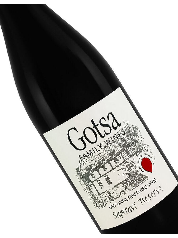 Gotsa 2016 Saperavi Reserve Dry Unfiltered Red Wine, Georgia