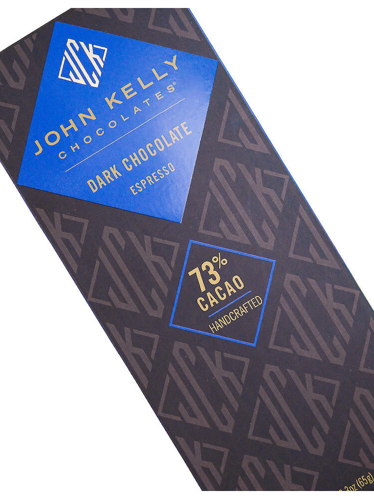 John Kelly Dark Chocolate Espresso Bar 73% Cacao 2.3oz, Los Angeles, California