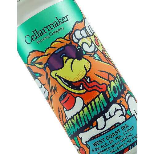 Cellarmaker Brewing "Maximum Joy!" West Coast IPA 16oz Can - Oakland, CA Cellarmaker Brewing "Maximum Joy!" West Coast IPA 16oz Can - Oakland, CA