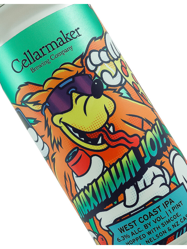 Cellarmaker Brewing "Maximum Joy!" West Coast IPA 16oz Can - Oakland, CA