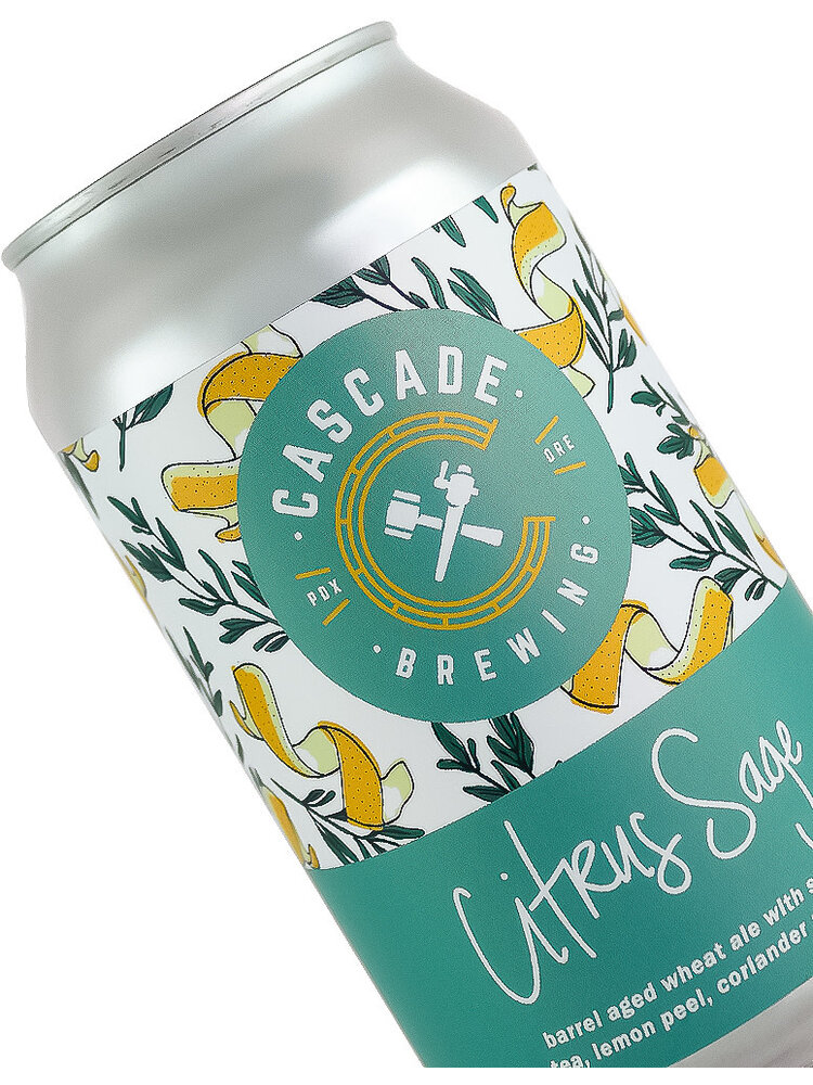 Cascade Brewing "Citrus Sage" Barrel-Aged Wheat Ale 12oz Can - Portland, OR