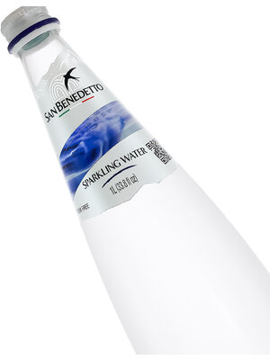 San Benedetto Sparkling Water 1 Liter Bottle, Italy