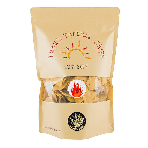 Tutu's "Hot" Tortilla Chips 10oz, La Quinta, California Tutu's "Hot" Tortilla Chips 10oz, La Quinta, California