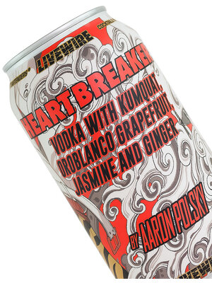 Livewire "Heartbreaker" Vodka With Kumquat, Oroblanco Grapefruit, Jasmine And Ginger 355ml Can, Ventura, California