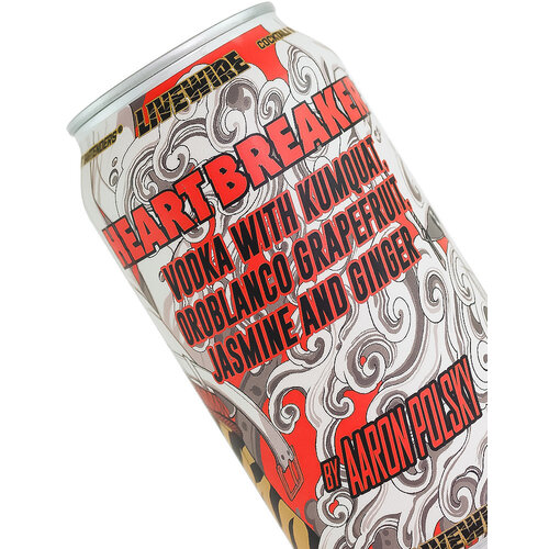 Livewire "Heartbreaker" Vodka With Kumquat, Oroblanco Grapefruit, Jasmine And Ginger 355ml Can, Ventura, California Livewire "Heartbreaker" Vodka With Kumquat, Oroblanco Grapefruit, Jasmine And Ginger 355ml Can, Ventura, California