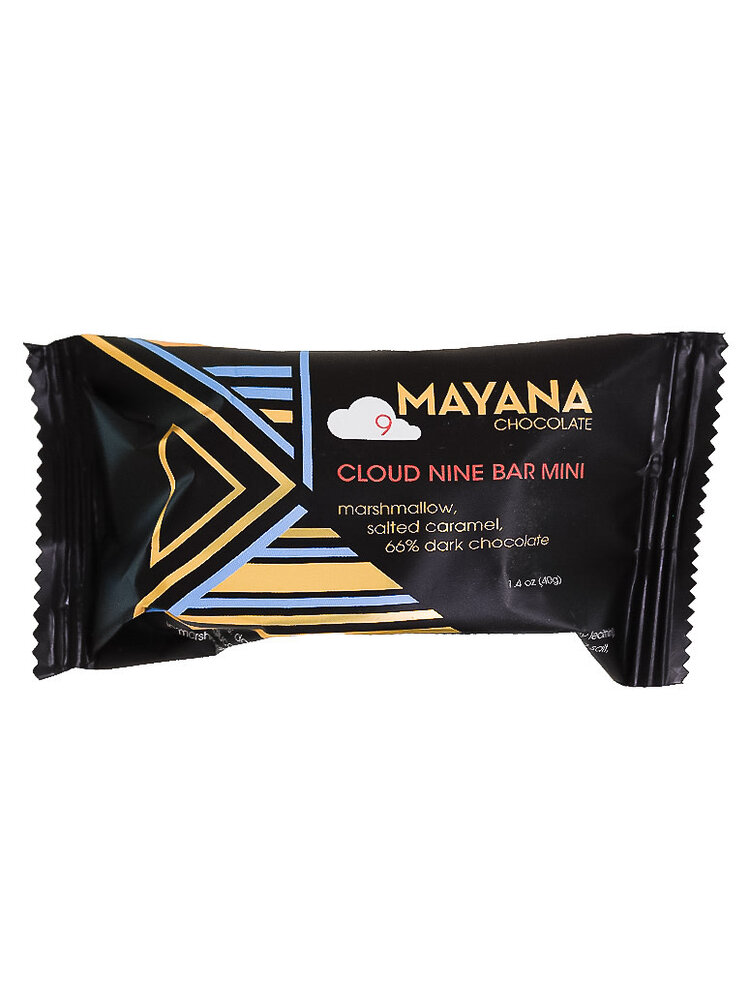 Mayana Chocolate "Cloud Nine" Marshmallow, Salted Caramel, Dark Chocolate 1.4oz Bar, Spooner, Wisconsin