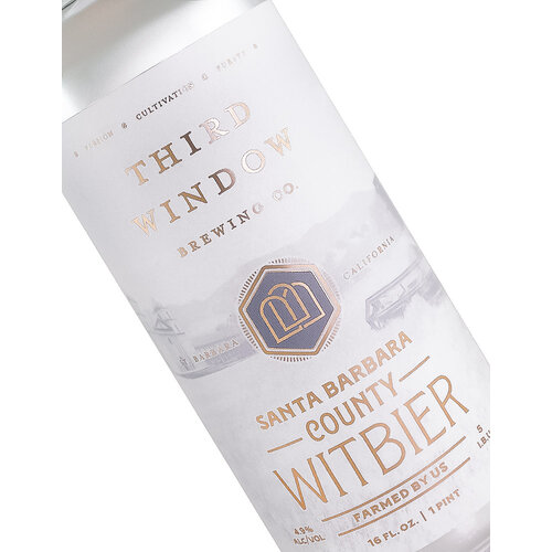Third Window Brewing "Santa Barbara County" Witbier 16oz Can - Santa Barbara County, CA Third Window Brewing "Santa Barbara County" Witbier 16oz Can - Santa Barbara County, CA