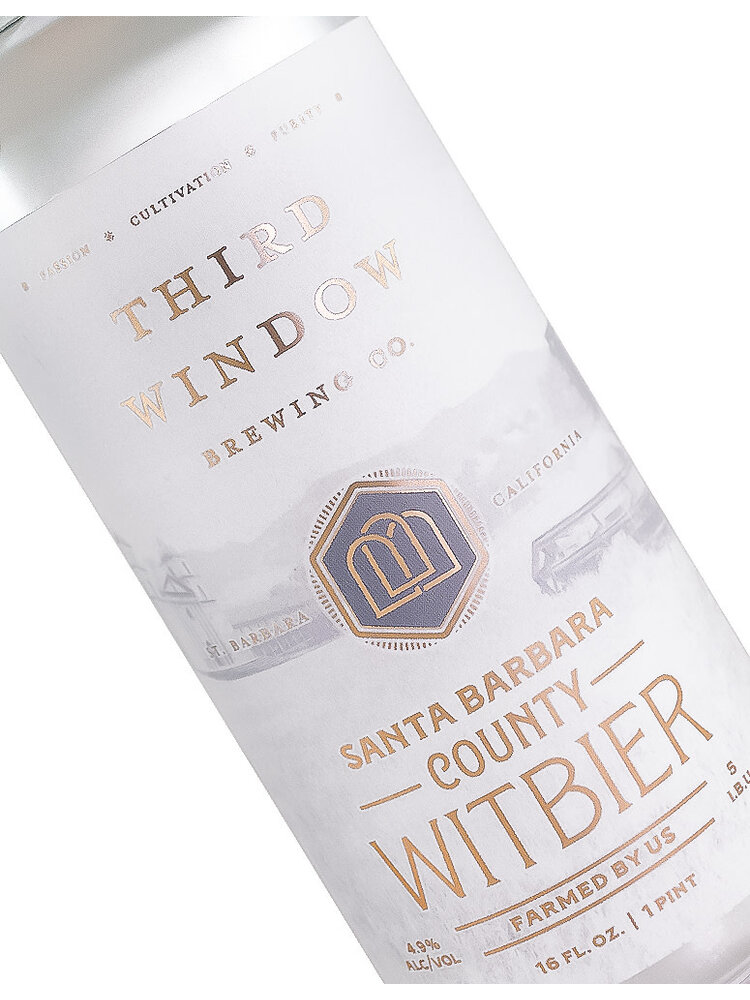 Third Window Brewing "Santa Barbara County" Witbier 16oz Can - Santa Barbara County, CA