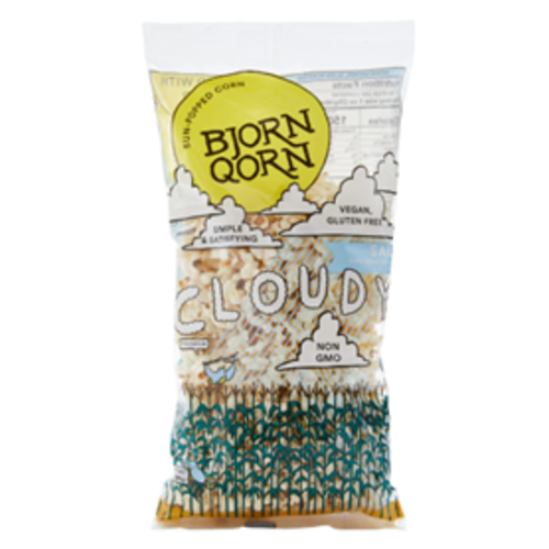 Bjorn Corn "Cloudy" Salty Slow Roasted Sun-Popped Corn 3oz Bag Bjorn Corn "Cloudy" Salty Slow Roasted Sun-Popped Corn 3oz Bag