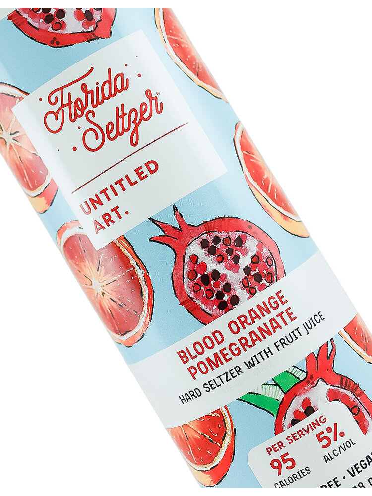 Untitled Art "Blood Orange Pomegranate" Florida Seltzer 12oz Can - Waunakee, WI