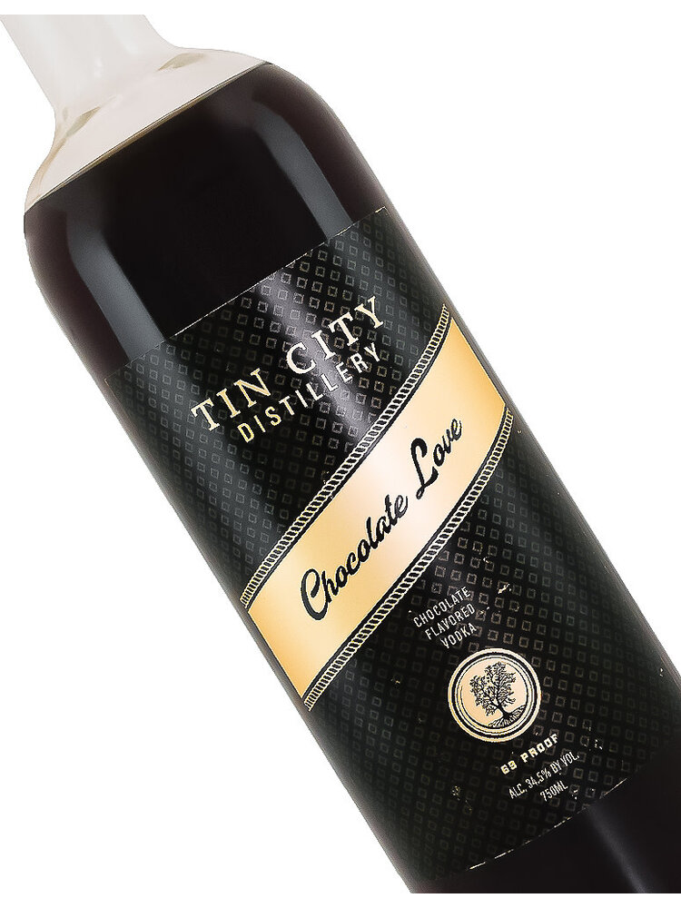 Tin City Distillery "Chocolate Love" Chocolate Flavored Vodka, Paso Robles, California