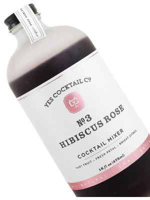 Yes Cocktail No. 3 "Hibiscus Rose" Cocktail Mixer 16oz Bottle, Paso Robles, California