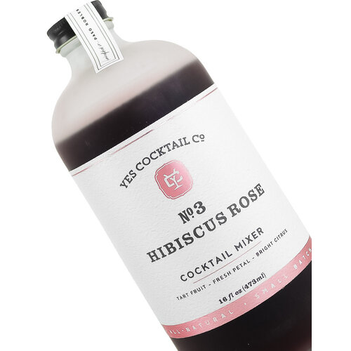Yes Cocktail No. 3 "Hibiscus Rose" Cocktail Mixer 16oz Bottle, Paso Robles, California Yes Cocktail No. 3 "Hibiscus Rose" Cocktail Mixer 16oz Bottle, Paso Robles, California