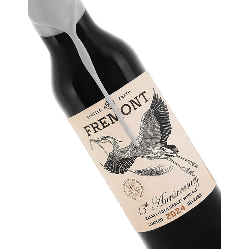 Fremont Brewing "15th Anniversary" Barrel-Aged Barleywine Ale 2024 Release 22oz Bottle - Seattle, WA Fremont Brewing "15th Anniversary" Barrel-Aged Barleywine Ale 2024 Release 22oz Bottle - Seattle, WA