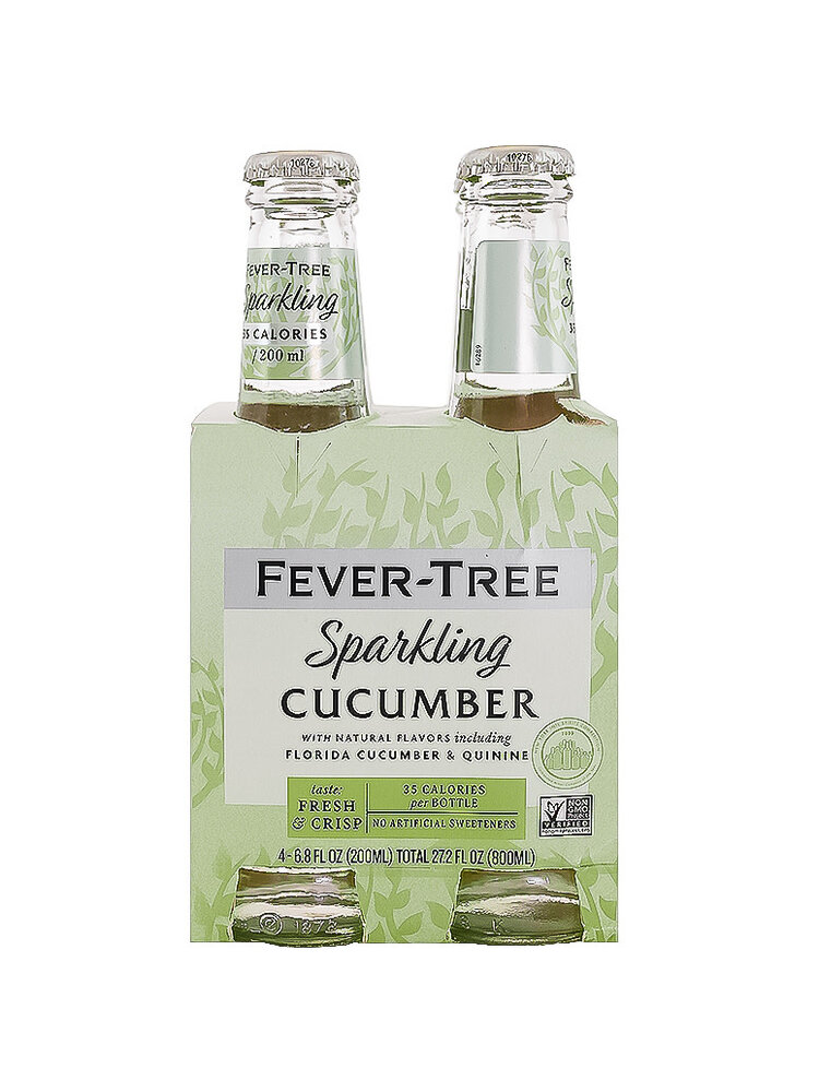 Fever Tree Sparkling Cucumber Tonic Water 6.8oz Bottle - 4pk