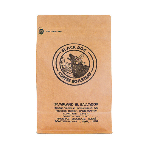 Black Dog Coffee Roasters "Sivarland El Salvador" Whole Bean Coffee 12oz Bag, Signal Hill, Californiaador Black Dog Coffee Roasters "Sivarland El Salvador" Whole Bean Coffee 12oz Bag, Signal Hill, Californiaador