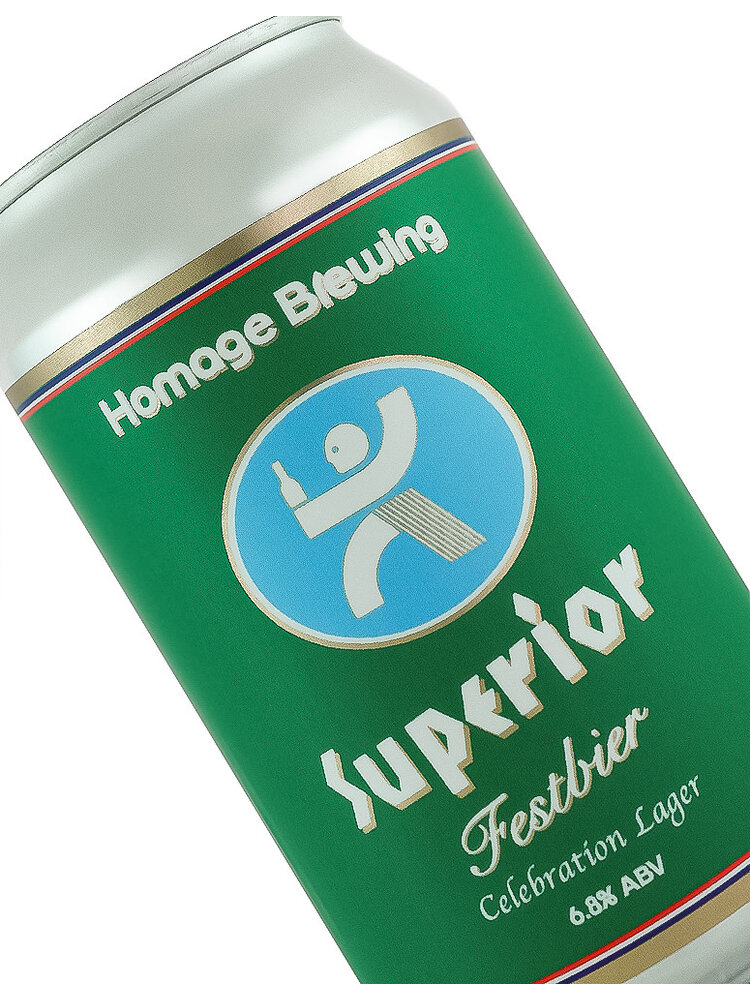 Homage Brewing "Superior" Festbier Celebration Lager 12oz Can - Los Angeles, CA