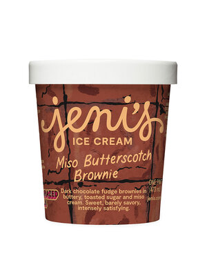 Jeni's "Miso Butterscotch Brownie" Ice Cream Pint, Ohio