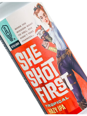 Bottle Logic Brewing "She Shot First" Tropical Hazy IPA 16oz Can - Anaheim, CA