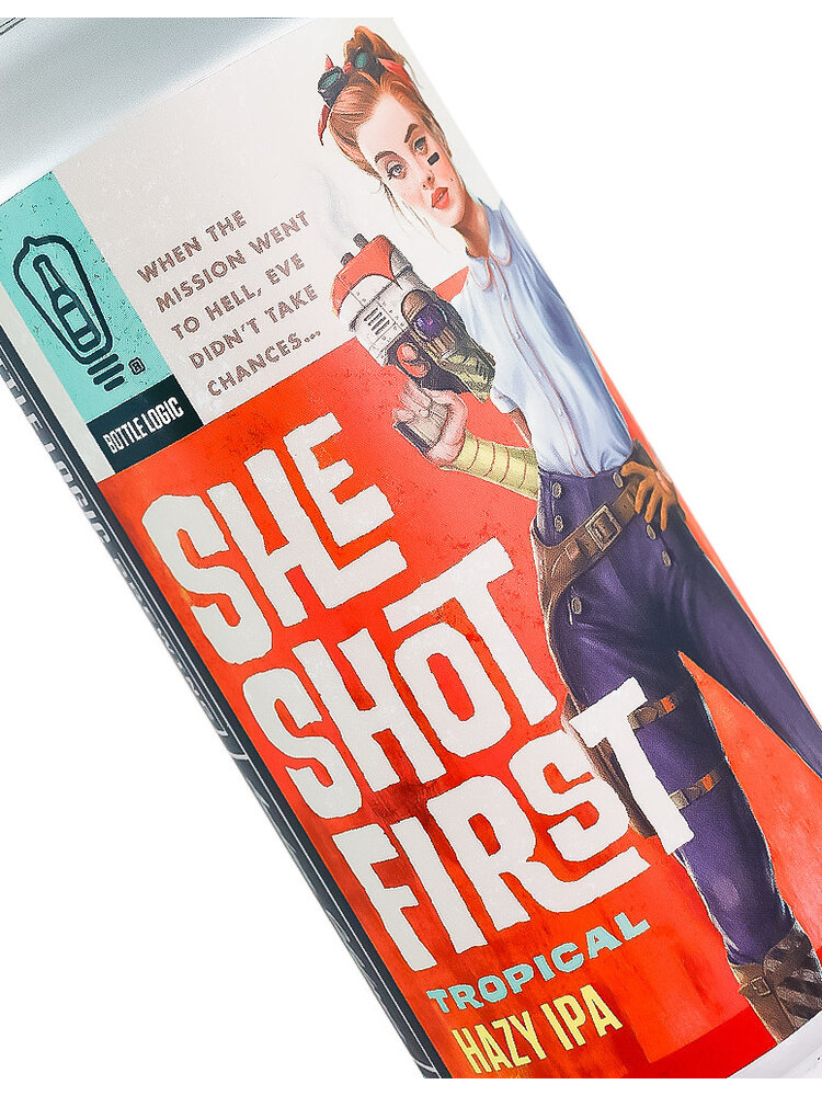 Bottle Logic Brewing "She Shot First" Tropical Hazy IPA 16oz Can - Anaheim, CA