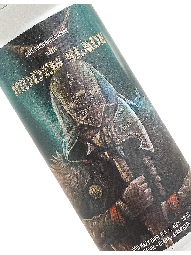 8 Bit Brewing "Hidden Blade" DDH Hazy DIPA 16oz Can - Murrieta, CA