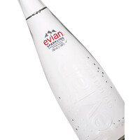 Evian Sparkling Carbonated Natural Spring Water 750ml Bottle, France