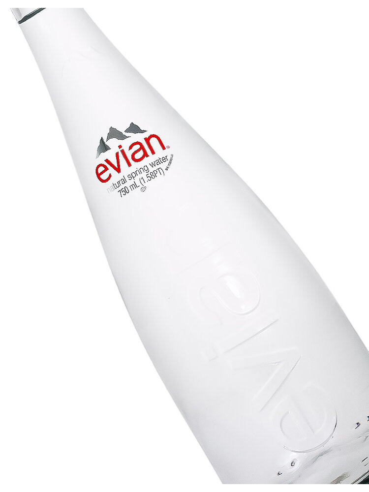 Evian "Still" Natural Spring Water 750ml Bottle, France
