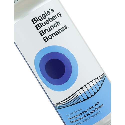 Alvarado Street Brewery "Biggie's Blueberry Brunch Bonanza." Pie-Inspired Sour Ale 16oz Can - Salinas, CA